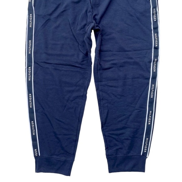Tommy Hilfiger logo tape drawstring dark navy jogger pants size XL. - Picture 4 of 5